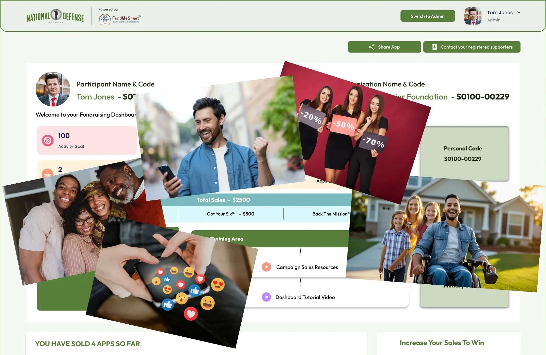 People using the app